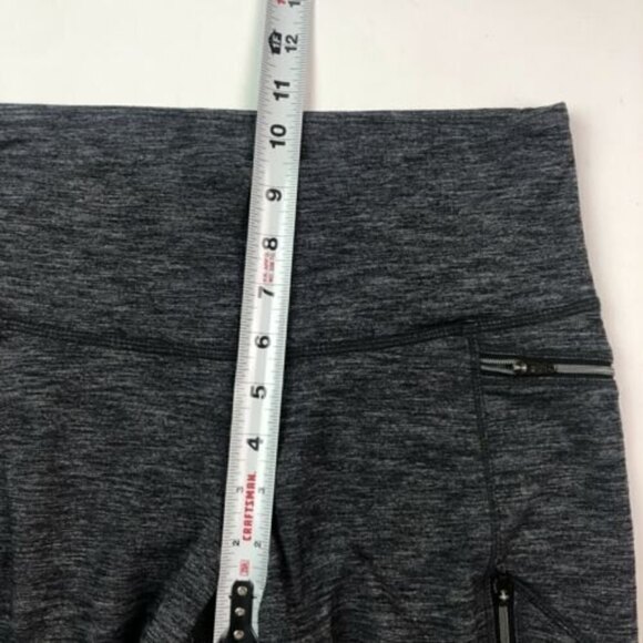 ATHLETA Spacedye Sly Drifter leggings S Gray Stretch Pants Zipper Pockets - Picture 8 of 11